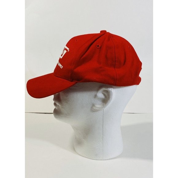MBS Modern Builders Supply Hat Trucker Cap Red Strapback Adjustable One Size - Picture 2 of 7